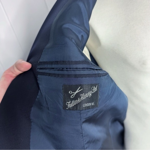 Fallan & Harvey Ltd Navy Wool Blazer - Picture 8 of 12